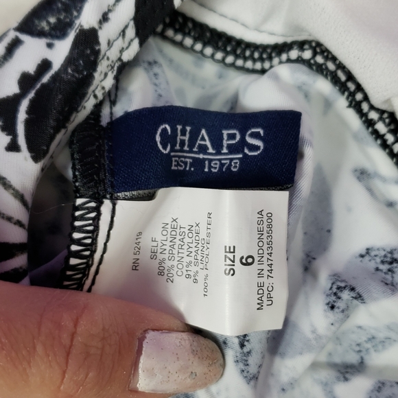 5/$25 NWT chaps halter tankini top size 6 - Picture 6 of 7